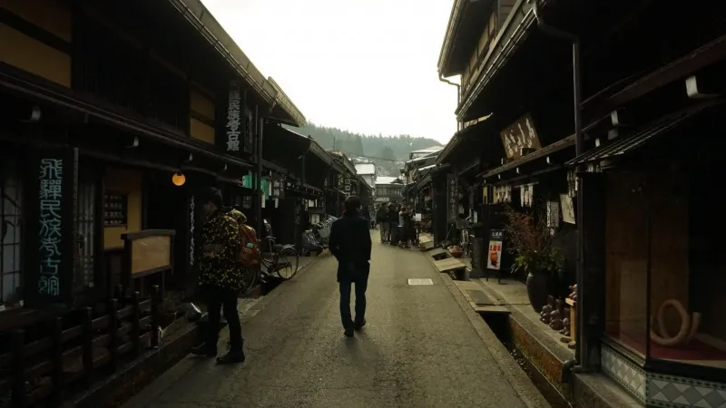 飞騨高山的古老街道