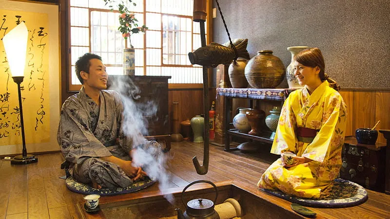伝統的な日本旅館で日本文化体験