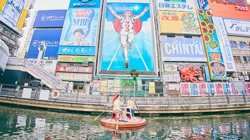 水上さんぽ丸形SUPツアー 道頓堀コース