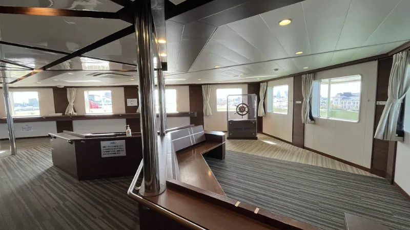 A luxury cruise ship-like experience. "Car Ferry "