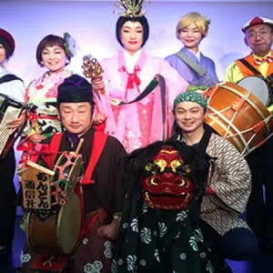 あべのハルカスで公演している「林幸治郎のちんどん演芸館」でちんどん屋を見てみよう！