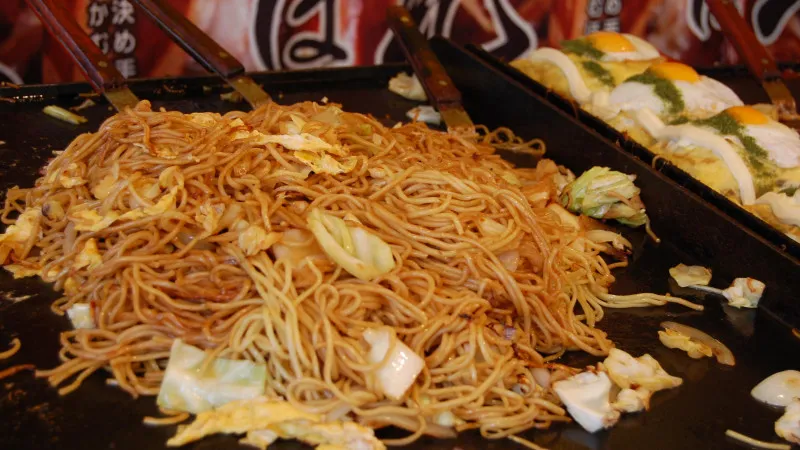 【】日本群马县著名的 B 级美食太田炒面店，太田。