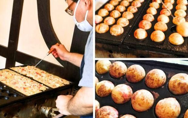 Okonomiyaki and Takoyaki cooking class with a professional cook