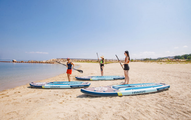 오사카: 간사이공항 근처에서 부담 없이 즐기는 SUP 체험 – 준비물 불필요, 샤워 시설 완비