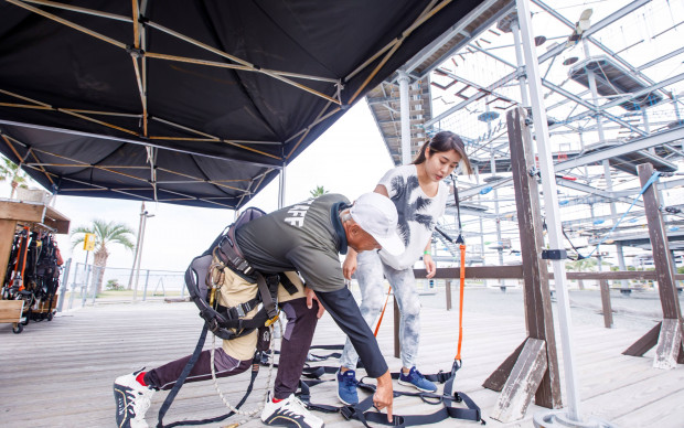 大阪：美しい海に臨む巨大アスレチックを楽しもう！