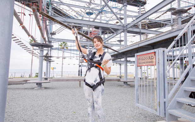 大阪：美しい海に臨む巨大アスレチックを楽しもう！