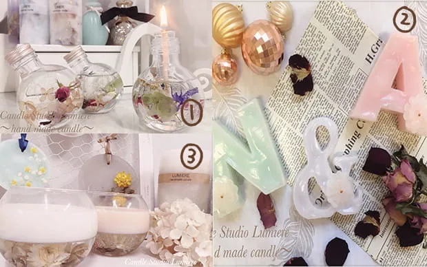 癒しの時間に。世界に一つだけの手作りキャンドル体験	