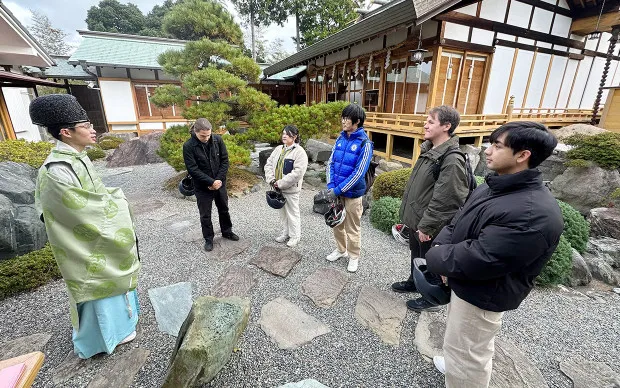 Scenic cycling tour through majestic nature