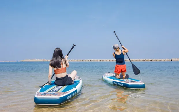 大阪：关西机场附近轻松就能体验SUP　不用准备、配备淋浴设施