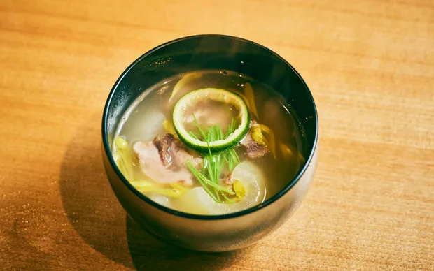 Special course combining local Osaka vegetables with rare and exquisite tuna