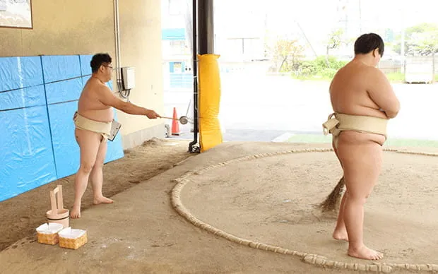 Sumo experience in a real Dohyo arena!