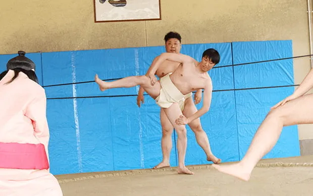 Sumo experience in a real Dohyo arena!