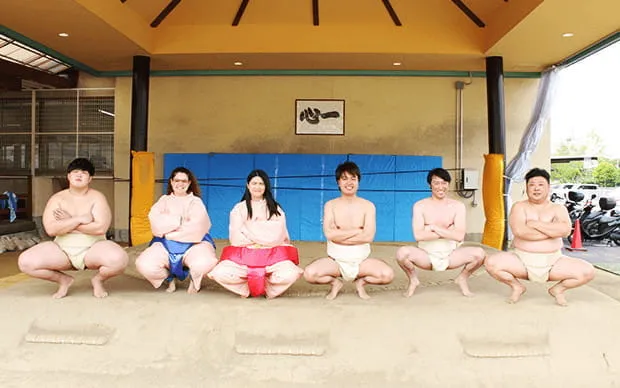 Sumo experience in a real Dohyo arena!