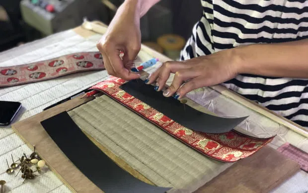 職人と一緒にミニ畳作り体験	