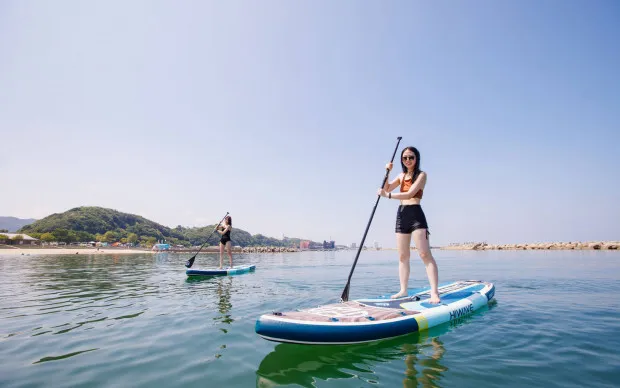大阪：关西机场附近轻松就能体验SUP　不用准备、配备淋浴设施