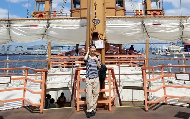 搭乘觀光船聖瑪麗亞號能欣賞令人讚嘆的大阪港風景