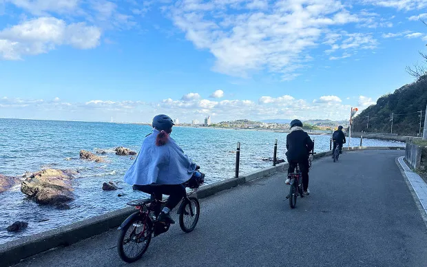 Scenic cycling tour through majestic nature