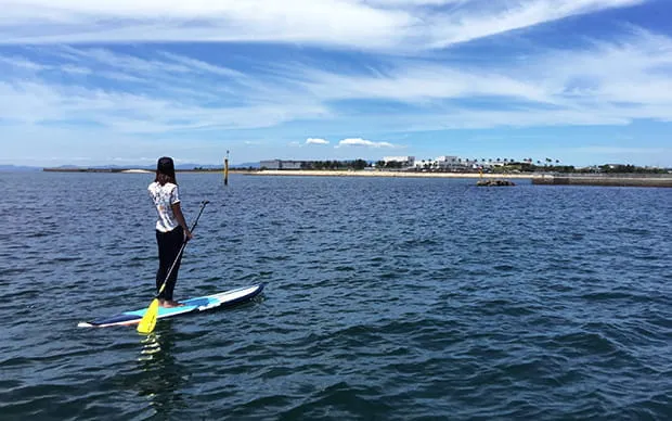 非日常的な海の散歩でリフレッシュ！	