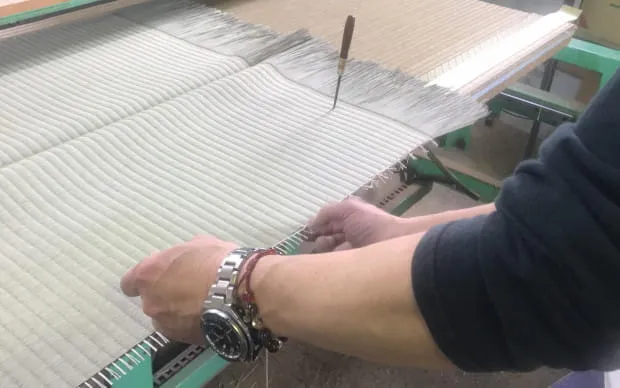 職人と一緒にミニ畳作り体験	