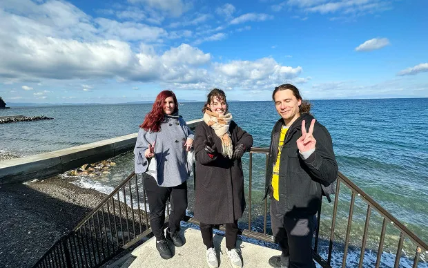 Scenic cycling tour through majestic nature