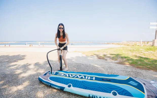 大阪：关西机场附近轻松就能体验SUP　不用准备、配备淋浴设施