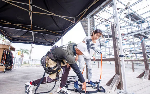 大阪：美しい海に臨む巨大アスレチックを楽しもう！