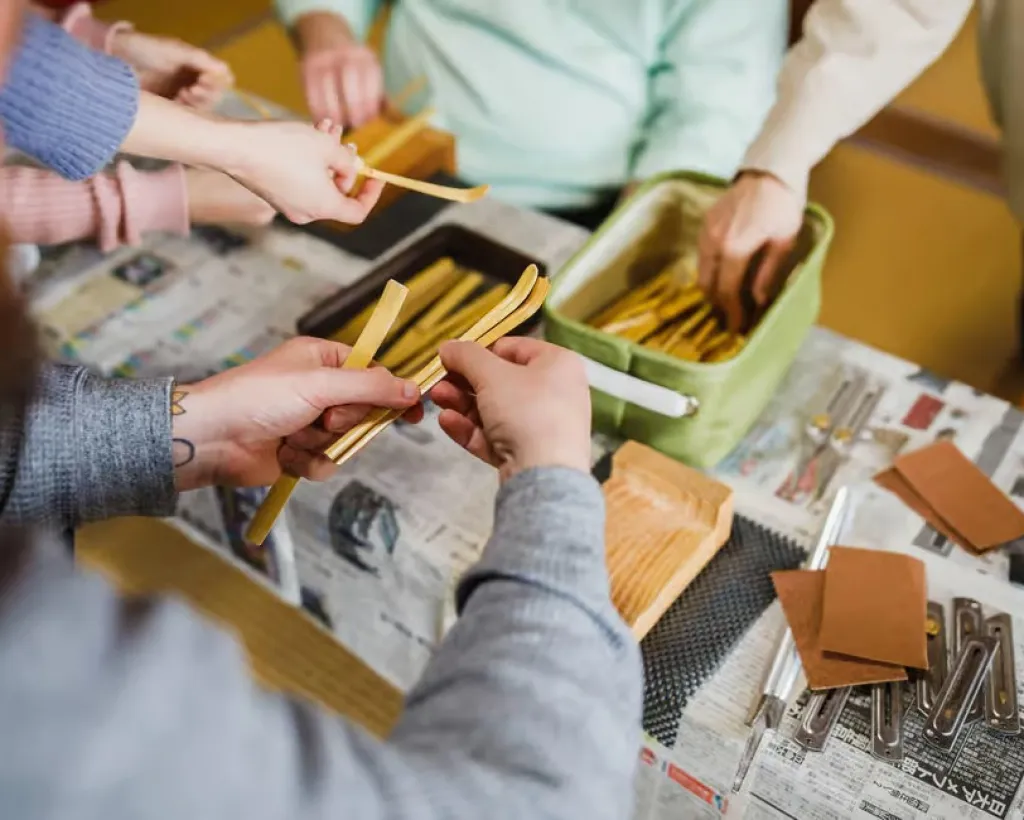 Nara: Visit a Tea Whisk Maker and Make Your Own Tea Scoop#3