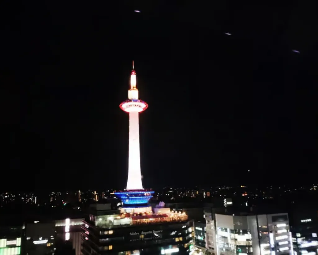 Kyoto: Station and Tower Night Tour with Light Show#2