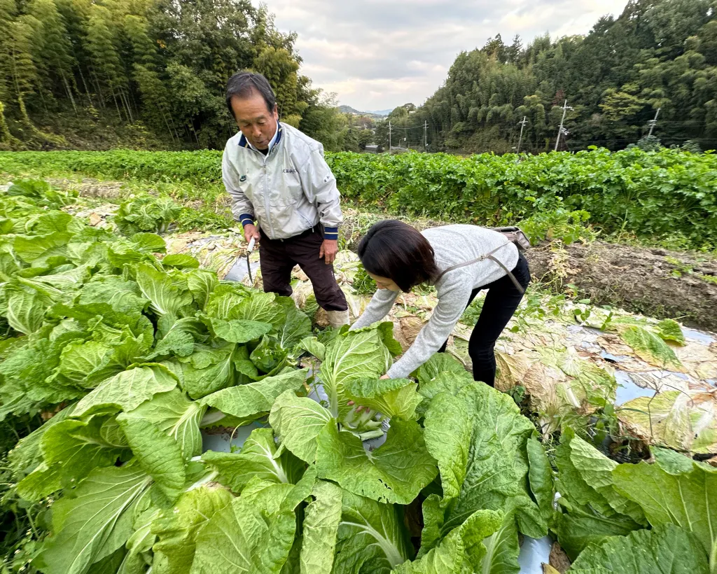 於枚方的山林間！採收時令蔬菜與品嚐當地的蔬菜健康午餐、使用喜歡的香草製作香皂與選擇花材製作原創的花藝瓶#3