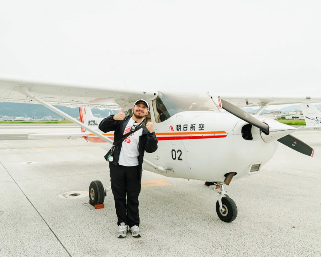 大阪、灣區：Cessna飛行遊覽　從高空俯瞰大阪城和世界遺產的絕景私人之旅#1