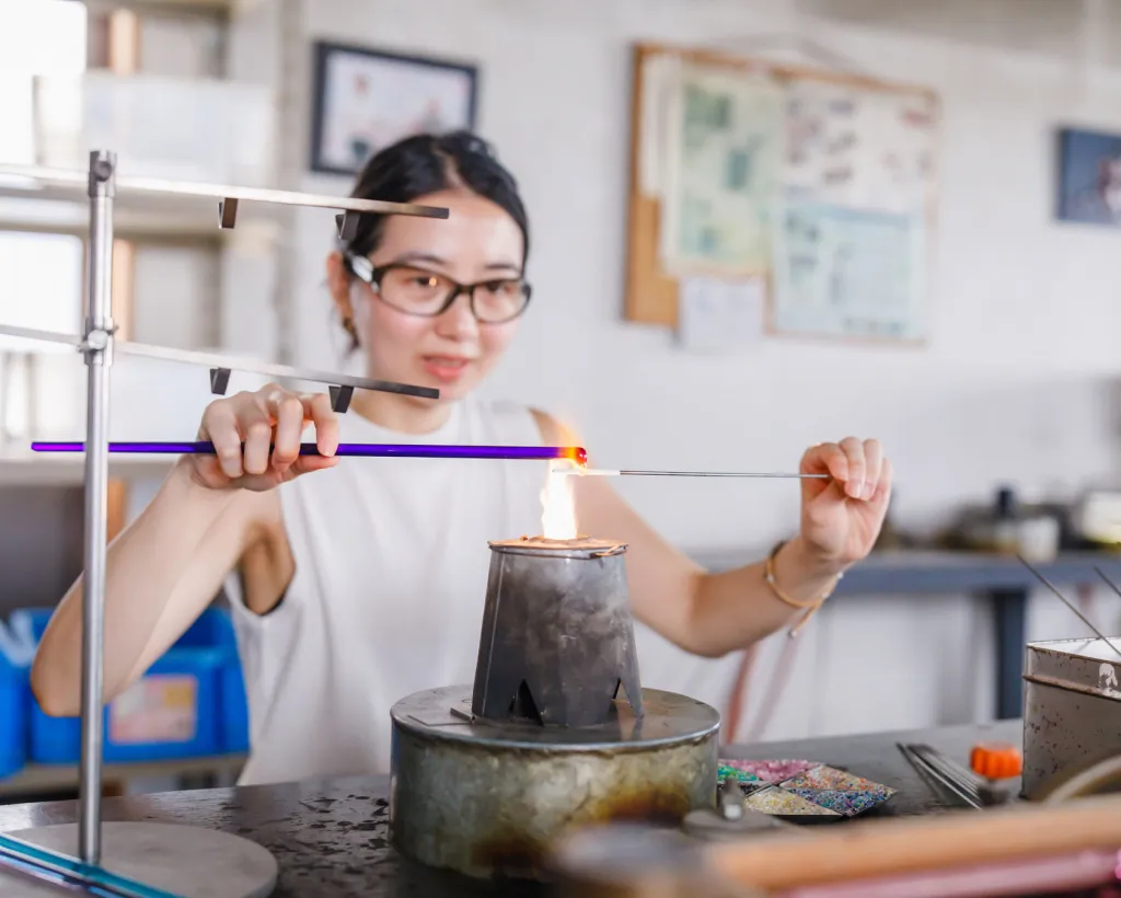 大阪：參觀老字號玻璃工坊與製作玻璃珠項鍊＆神社祈禱體驗#1