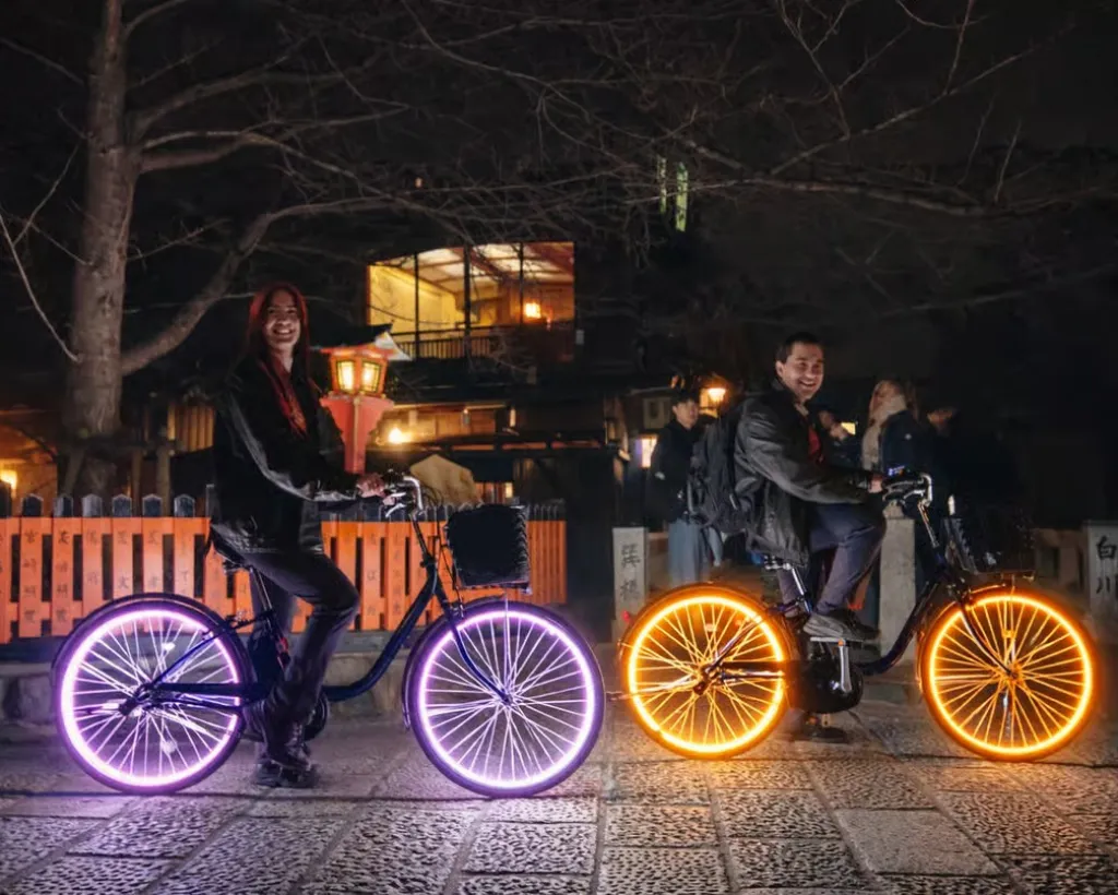 Kyoto: Private LED E-Bike Night Ride Through Gion#3
