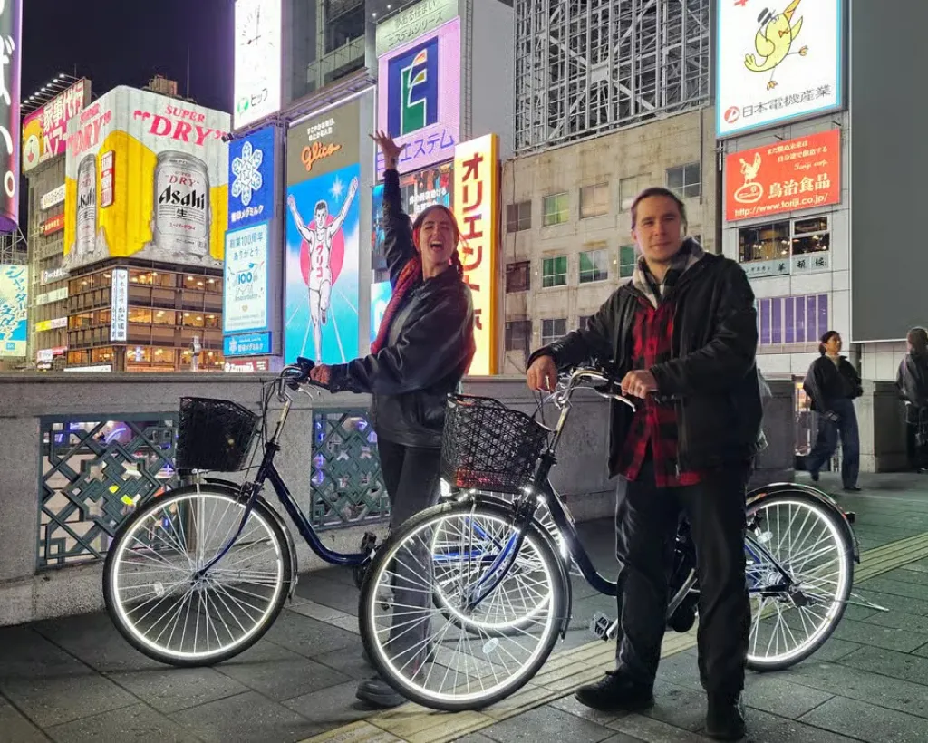 Osaka: LED E-Bike Night Ride to Dotonbori, Namba & Shinsekai#2