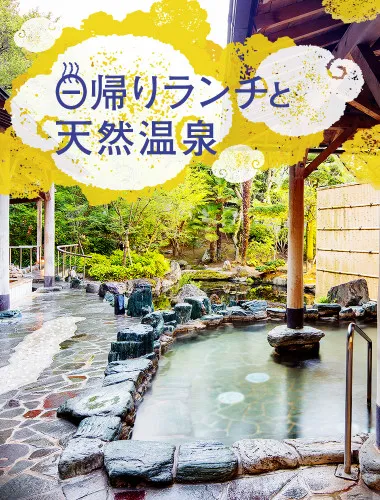 大阪の温泉旅館で楽しむ「日帰りランチと天然温泉露天風呂」