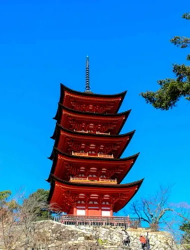 Itsukushima Shrine Five-storied Pagoda